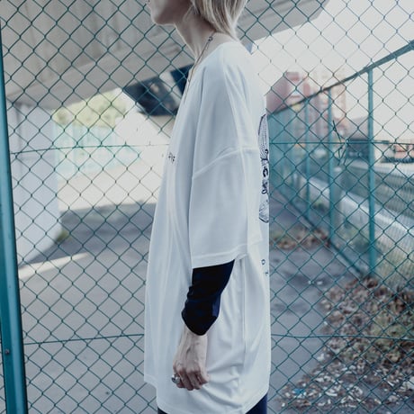 【AFYF】MESH TRPRINT SS TEE [WHT-GUITAR]