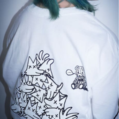 【AFYF】GILDAN® Ultra Cotton 6.0oz Long Sleeve T-Shirt #3  [WHITE-PEKEJACK]