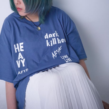 【AFYF】GILDAN® Premium Cotton 5.3oz Short Sleeve T-Shirt DARK BEAR DRUMMER T SHIRT [INDIGO]