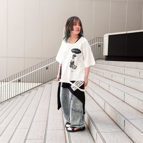 【AFYF】 CRAFTABLE DAMAGE TSHIRT [WH-UFOCATC]