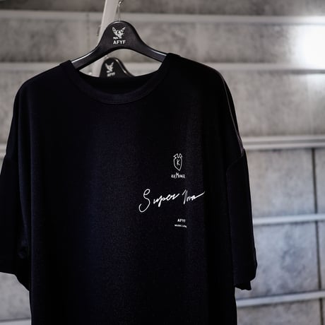 【AFYF】 MESH OVERSIZED 転写PRINT T SHIRT [BK-LIVEHOU]