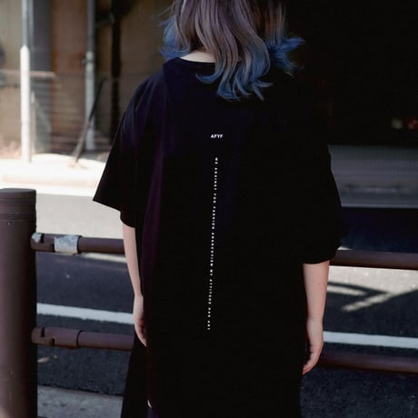 【AFYF】 MESH OVERSIZED 転写PRINT T SHIRT [BK-DRAWFET]