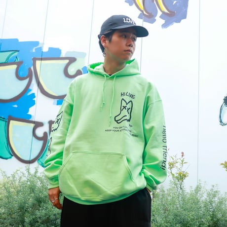 【AFYF ON GILDAN社】 SOUVENIR HOODED SW1 [MINT GRN-PEKEDOG]