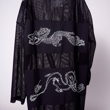 【AFYF】 EXTRA DRAGON ZIP T [MESH BLK]