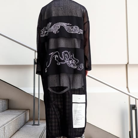 【AFYF】 EXTRA DRAGON ZIP T [MESH BLK]
