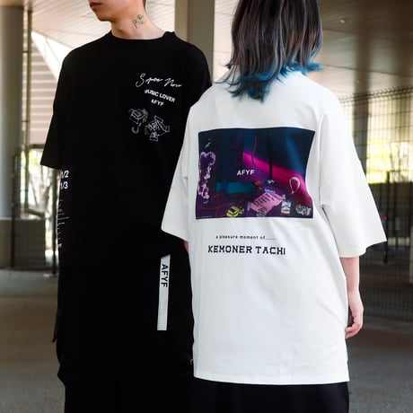 【AFYF】 KEMONERPREMIUM T SHIRT [WH-NEOSTAG]