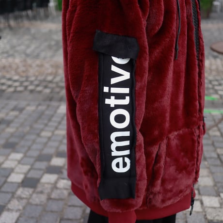 【AFYF】FUR ZIP PK [DK WINE］