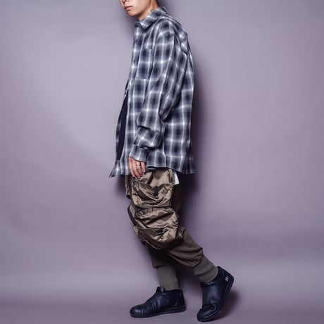 【AFYF】BASICS NRWサルエル UTILITYカーゴ [裏毛KHAKI]