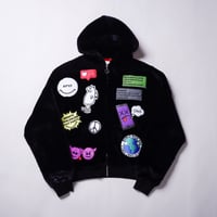【AFYF】CHAT ZIP PARKA [FUR BLK］
