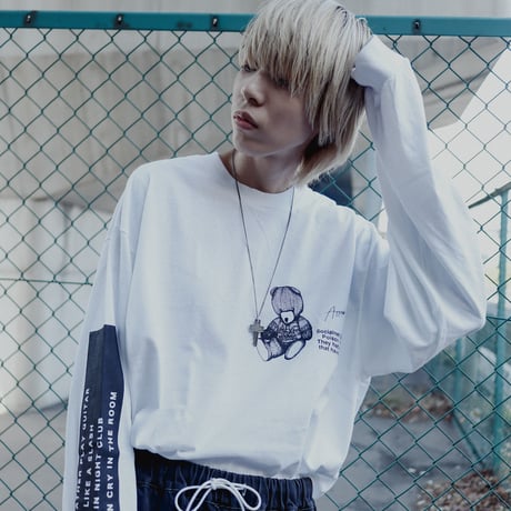【AFYF ON GILDAN社】SOUVENIR LS T SHIRT1 [WHITE-TSUMBEAR]