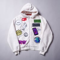 【AFYF】CHAT ZIP PARKA [FUR OFF WHT］