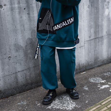 【AFYF】VANDALISMBALOON SWEAT PANT [DK GREEN]