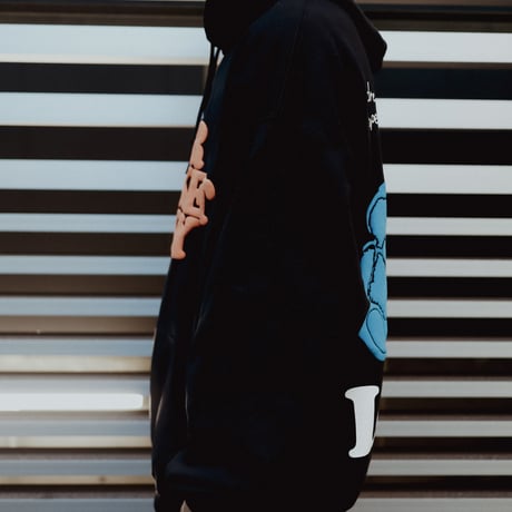 【AFYF ON GILDAN社】 SOUVENIR HOODED SW2 [BLACK-3STAR]