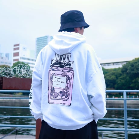 【AFYF ON GILDAN社】 SOUVENIR HOODED SW3 [WHITE-PERFUME]