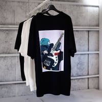 【AFYF】 MESH OVERSIZED 転写PRINT T SHIRT [BK-BASS]