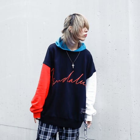 【AFYF】VANDALISMQUAD PULL PARKA [HOOD BLUE］