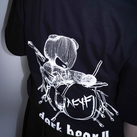 【AFYF】GILDAN® Premium Cotton 5.3oz Short Sleeve T-Shirt DARK BEAR DRUMMER T SHIRT [BLACK]