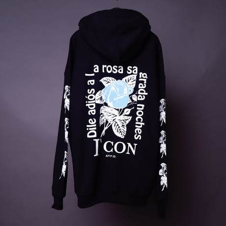 【AFYF ON GILDAN社】 SOUVENIR HOODED SW3 [BLACK-ROSE]