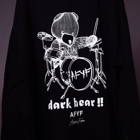 【AFYF ON GILDAN社】SOUVENIR LS T SHIRT2 [BLACK-BEAR DRUM]
