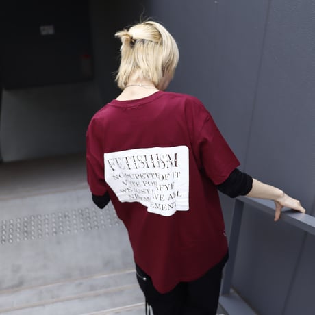 【AFYF ON GILDAN社】 RAINBOW BEAR T SHIRT [MAROON]