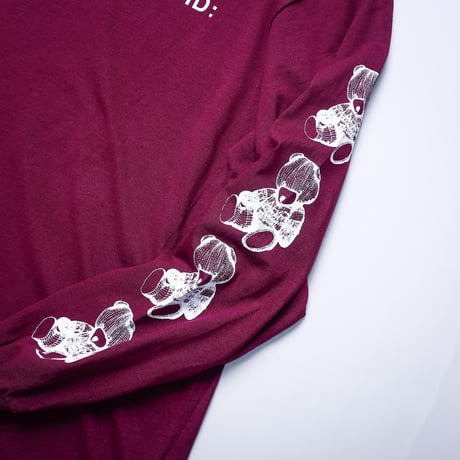 【AFYF ON GILDAN社】SOUVENIR LS T SHIRT1 [MAROON-SLEEVE BEAR]