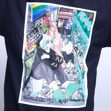 【AFYF】GILDAN® Premium Cotton 5.3oz Short Sleeve T-Shirt KEMONER LIVE [BLACK]