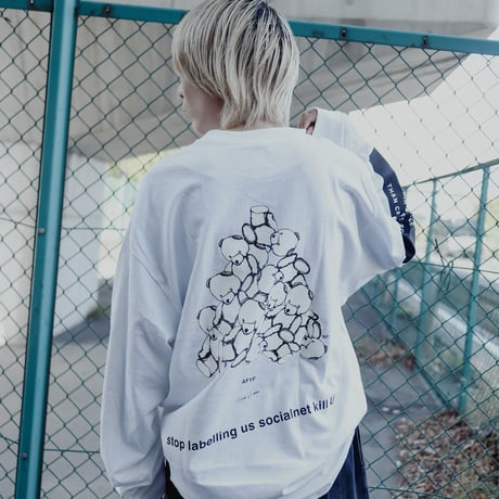 【AFYF ON GILDAN社】SOUVENIR LS T SHIRT1 [WHITE-TSUMBEAR]