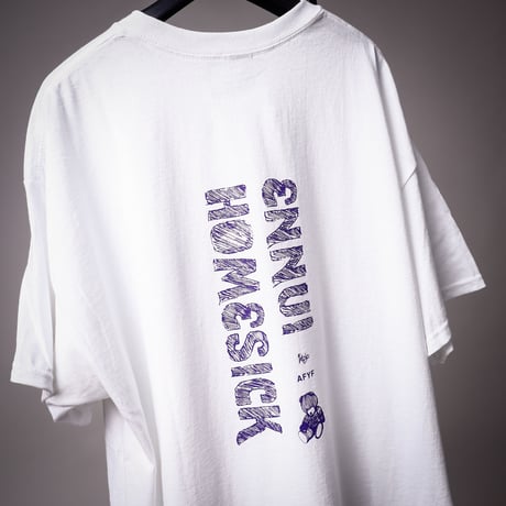 【AFYF ON GILDAN社】 ENNUI BEAR T SHIRT [ENNUI WHT]