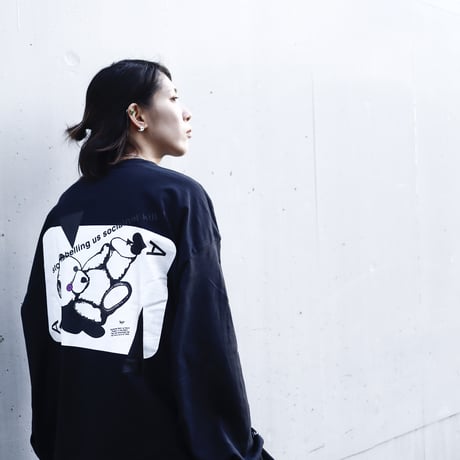 【AFYF ON GILDAN社】SOUVENIR LS T SHIRT1[BLACK-TRMPBEAR]
