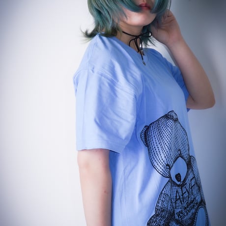 【AFYF ON GILDAN社】 RAINBOW BEAR T SHIRT [CAROLINA BLUE]
