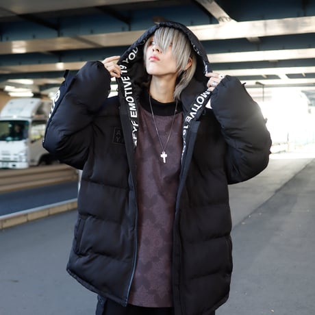 【AFYF】TAPING PACHING WINTER JACKET［BLACK］