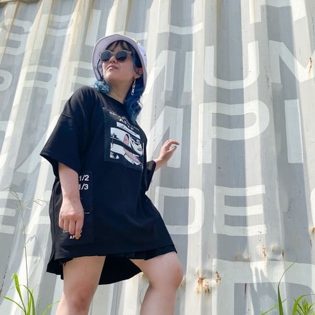 【AFYF】 KMN LIKE HUMAN PREMIUM T SHIRT [BK-DRUM]