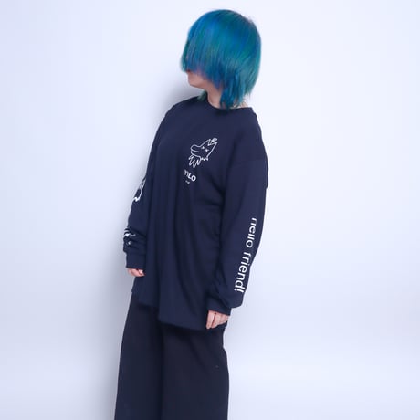 【AFYF】GILDAN® Ultra Cotton 6.0oz Long Sleeve T-Shirt #3 [BLACK-PEKEJACK]