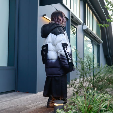 【AFYF】TAPING PACHING WINTER JACKET［グラデBLK］