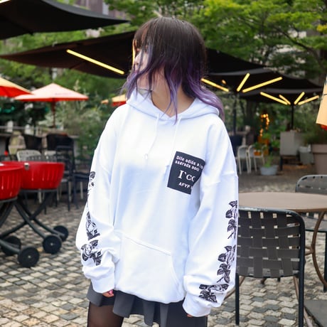 【AFYF ON GILDAN社】 SOUVENIR HOODED SW3 [WHITE-ROSE]