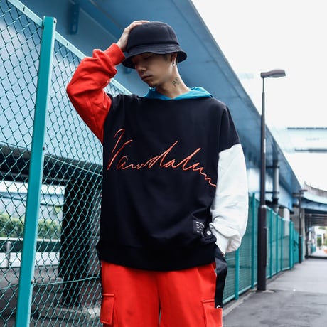 【AFYF】VANDALISMQUAD PULL PARKA [HOOD BLUE］