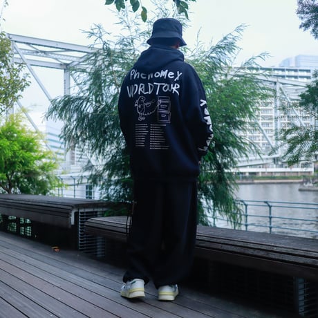 【AFYF ON GILDAN社】 SOUVENIR HOODED SW3 [BLACK-PHENOME]