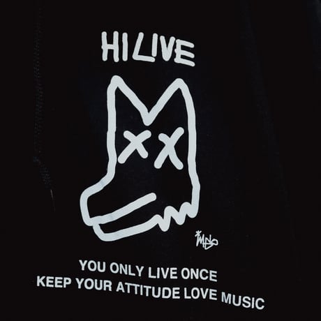 【AFYF ON GILDAN社】 SOUVENIR HOODED SW1 [BLACK-PEKEDOG]