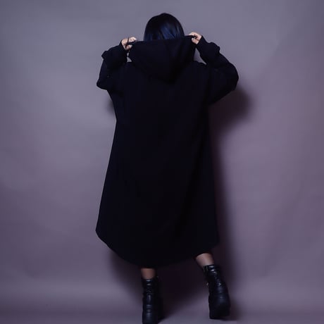【AFYF】ASYME ZIP PARKA [150D BLK］