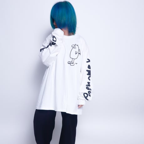 【AFYF】GILDAN® Ultra Cotton 6.0oz Long Sleeve T-Shirt #3  [WHITE-PHENOMENOX]
