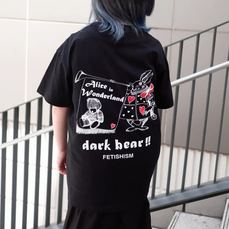 【AFYF】GILDAN® Premium Cotton 5.3oz Short Sleeve T-Shirt #2 ALICE&BEAR [BLACK]