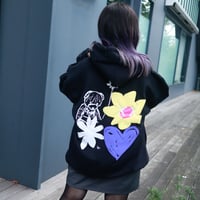 【AFYF ON GILDAN社】 SOUVENIR HOODED SW3 [BLACK-BEAR FLOWER]