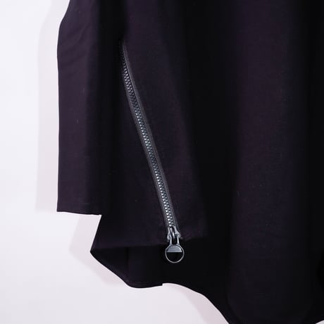 【AFYF】OFF TURTLE PONCHO [PONT BLK］