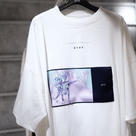 【AFYF】 KEMONERPREMIUM T SHIRT [WH-GT&BASS]