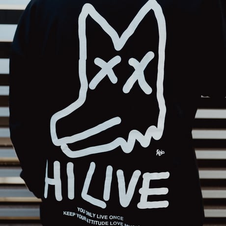 【AFYF ON GILDAN社】 SOUVENIR HOODED SW1 [BLACK-PEKEDOG]