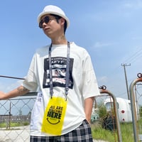 【AFYF】 KMN LIKE HUMAN PREMIUM T SHIRT [WH-DRUM]