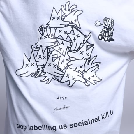 【AFYF】GILDAN® Ultra Cotton 6.0oz Long Sleeve T-Shirt #3  [WHITE-PEKEJACK]