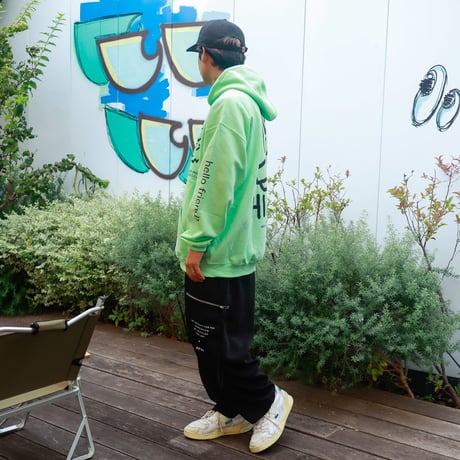 【AFYF ON GILDAN社】 SOUVENIR HOODED SW1 [MINT GRN-PEKEDOG]