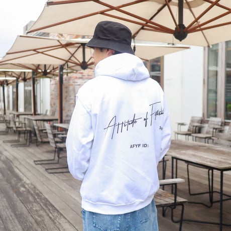 【AFYF ON GILDAN社】 DARK BEAR HOODED SW [WHITE-SLEEVE BEAR]