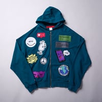 【AFYF】CHAT ZIP PARKA [裏毛GREEN］
